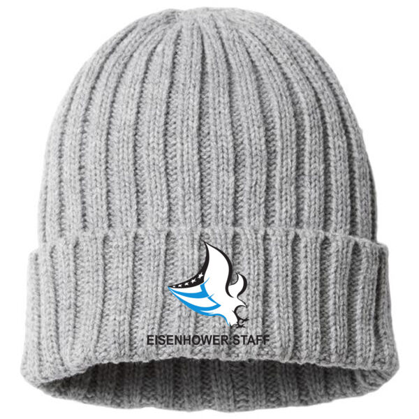 Atlantis Headwear - Sustainable Cable Knit Cuffed Beanie - Embroidered Logo Thumbnail