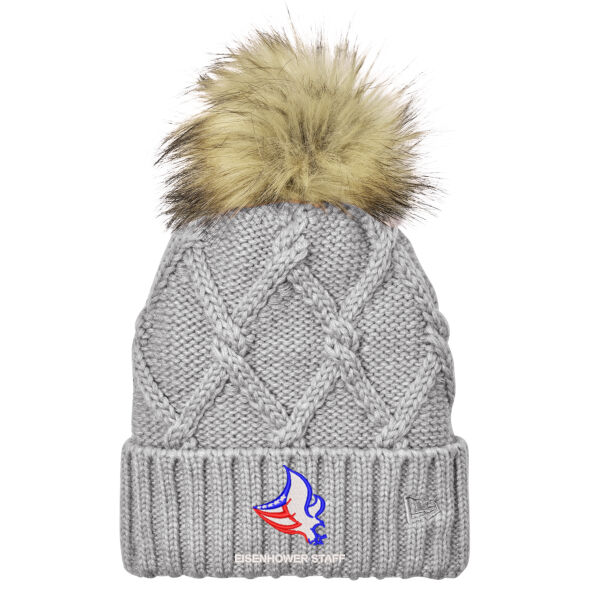 New Era ® Faux Fur Pom Beanie - Embroidered Logo Thumbnail