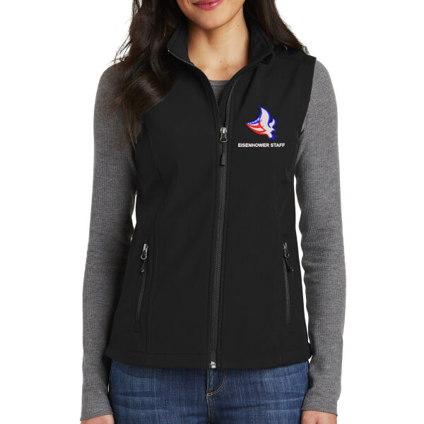 Port Authority® Ladies Core Soft Shell Vest - Embroidered Logo Thumbnail