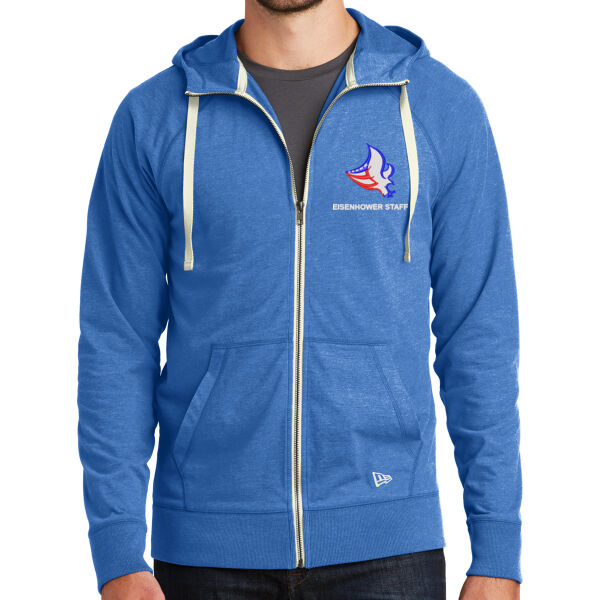 New Era® Sueded Cotton Blend Full-Zip Hoodie - Embroidered Logo Thumbnail