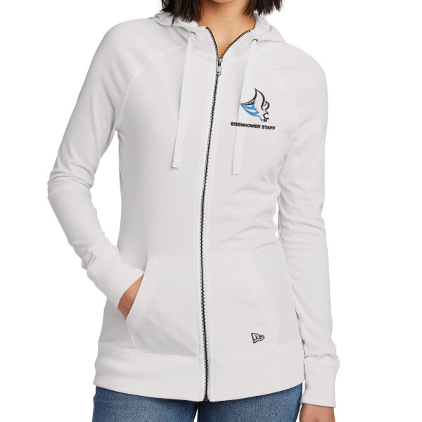 New Era® Ladies Sueded Cotton Blend Full-Zip Hoodie - Embroidered Logo Thumbnail