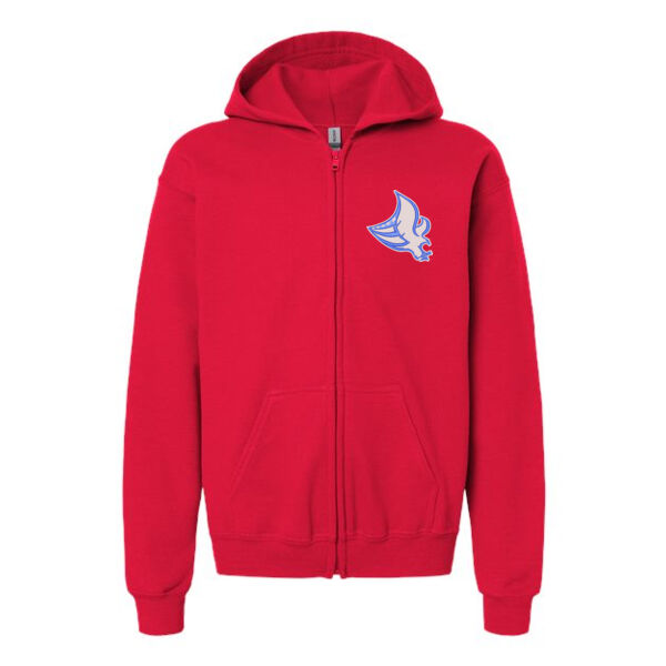 Heavy Blend™ Youth Full-Zip Hooded Sweatshirt - Embroidered Logo Thumbnail
