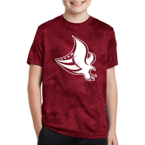 Sport-Tek® Youth CamoHex Tee - Printed Logo Thumbnail