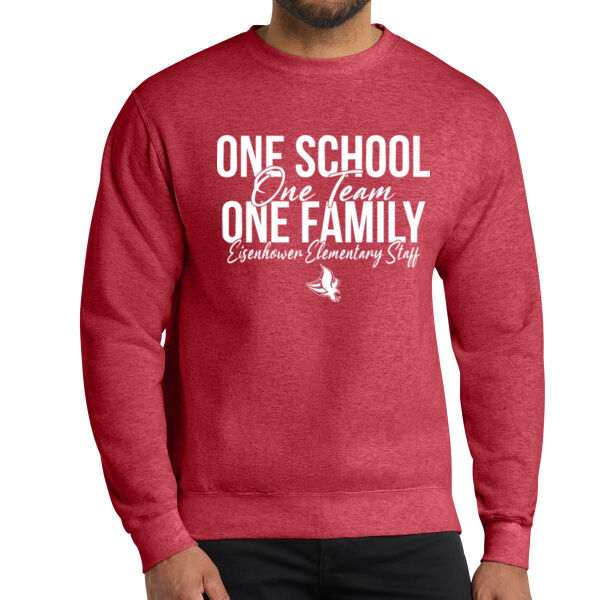 Port & Co Core Fleece Crewneck Sweatshirt - Printed Logo Thumbnail