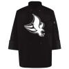 Ten Pearl Button Black Chef Coat Thumbnail