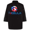 Ten Pearl Button Black Chef Coat Thumbnail